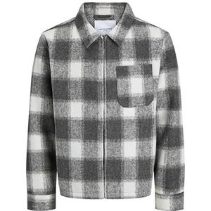 Jack & Jones - JJHANK - Tussenjas - Antraciet / Grijs Gemêleerd / Wit