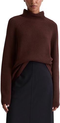 Marc O'Polo - Trui - Donkerrood - Knitwear - Lange Mouw