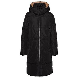 VERO MODA Dames VMDIANE Coat BOOS jas, zwart/detail: Tigers Eye, M, Black/Detail:TIGERS EYE, M