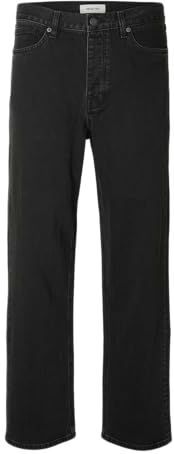 Selected Homme - Straight Jeans - Zwart - Regular Fit