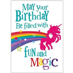 Moge je verjaardag gevuld worden met plezier en magie, verjaardagskaart voor een verjaardag gevuld met plezier en magie