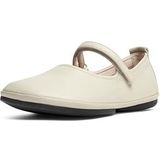 Nina - K201365-022 - Ballerina's - Beige - Leer - Plat - Klittenband - Casual