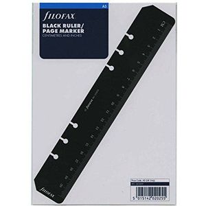 Filofax 343609 liniaal/bladwijzer, zwart