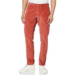 Hackett London Corduroy Chino Straight Jeans voor heren, Roze (Old Rose 383), 36W / 32L