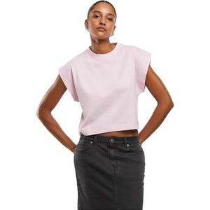 Urban Classics Dames T-shirt Ladies Oversized Boxy Heavy Tee, wijd gesneden Boxy T-shirt met Castige Cut extra zwaar katoen, maten XS - 5XL, blushedrose, L