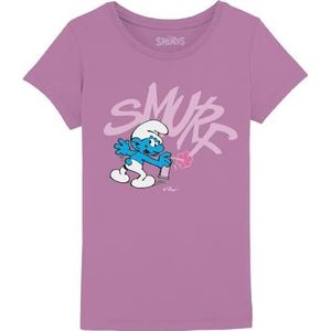 Les Schtroumpfs GISMURFTS001 T-shirt, roze, 6 jaar, Roze, 6 Jaren