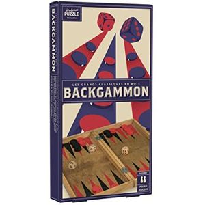 Vintage houten backgammon