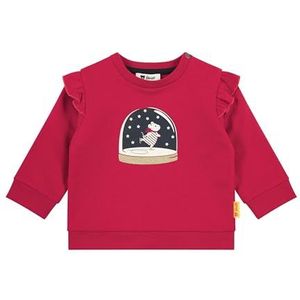 Steiff Sweatshirt EU maat 56 Jester rood, sweatshirt met lange mouwen voor kinderen, pullover met lange mouwen, babybovendeel, ideaal basic shirt, comfortabel en zacht, wasmachinebestendig, jester