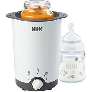 NUK Thermo 3-in-1 flessenwarmer, voor eenvoudig, veilig en voorzichtig verwarmen, ontdooien en warm houden, voor glazen en flessen