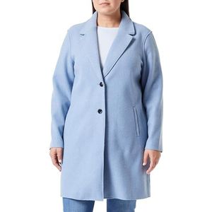 ONLY CARMAKOMA CarNEW Carrie Bonded Coat OTW NOOS lange jas, Kentucky Blue, XL-54, Kentucky Blue., XL