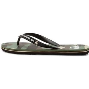 Quiksilver Heren Molokai Art II sandalen, zwart/bruin/groen, 46 EU, Black Brown Green, 46 EU