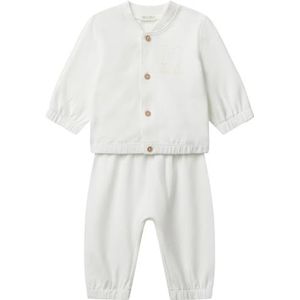 United Colors of Benetton Comp (jas+broek), Wit, 12 Maanden