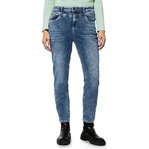 Street One Dames A375886 jeansbroek Tapered, Blue Denim Random Washed, W29/L28, Blue Denim Random Washed, 29W x 28L