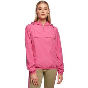 Urban Classics Dames windbreaker met capuchon voor vrouwen, basic pull over jack verkrijgbaar in meer dan 10 kleurvarianten, maten XS - 5XL, Brightviolet, XS