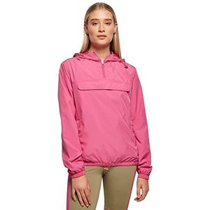 Urban Classics Dames windbreaker met capuchon voor vrouwen, basic pull over jack verkrijgbaar in meer dan 10 kleurvarianten, maten XS - 5XL, Brightviolet, XS