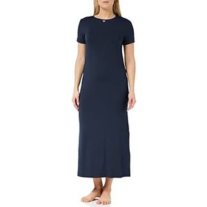 Emporio Armani Swimwear Emporio Armani Stretch Viscose Long Dress voor dames, marineblauw, S, marineblauw, S