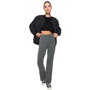 Trendyol Dames Gerade Normale Taille Hose Shorts, Grijs, XS