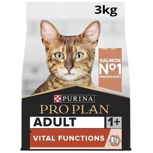 PURINA PRO PLAN | Adult 1+ Vital Functions | Rijk aan zalm | Droogvoer | Kat | 3 kg zak