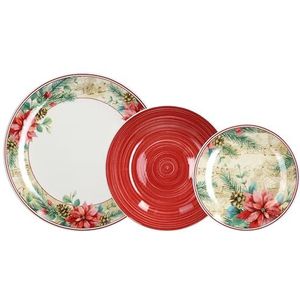 Tognana Sinfonia tafelservies 18-delig porselein rood