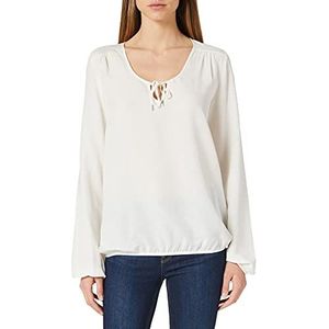 Herrlicher Dames Leana viscose linnen blouse