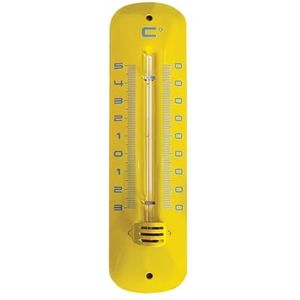 Metalen thermometer voor binnen/buiten, 20 cm, 6 verschillende kleuren