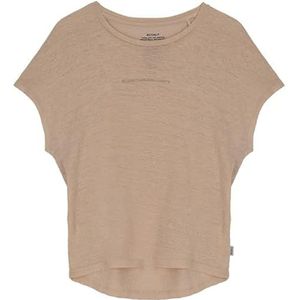 ECOALF, Anialf T-shirt voor dames, linnen, ronde hals, korte mouwen, ademend en comfortabel T-shirt, Roze, S