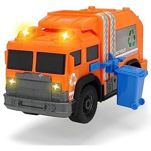 Dickie Toys - Vuilniswagen, licht en geluid, met ladder, 30 cm, vanaf 3 jaar