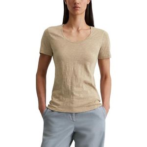 Shirt - Effen - Jersey - Ronde Hals - Slanke Pasvorm - Kwartmouw