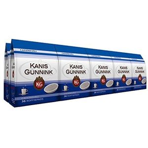 Kanis & Gunnink Koffiepads Cafeïnevrij (360 Pads - Geschikt voor SENSEO Koffiepadmachines - Intensiteit 05/09 - Medium Roast Koffie) - 10 x 36 Pads