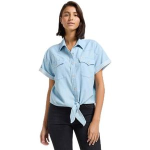 Lee - Crop Tied Western T-shirt - Light Mood - Katoen