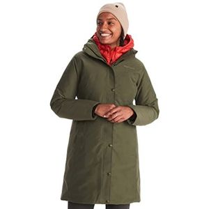 Marmot Dames Wm's Chelsea Coat, Lichte donsjas, waterdichte donsparka, warme winterjas, regendichte winterjas, winddichte functionele jas, outdoorjas met capuchon, Nori, S