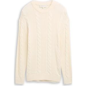 TOM TAILOR DENIM - Trui - Wit - Gebreide Truien