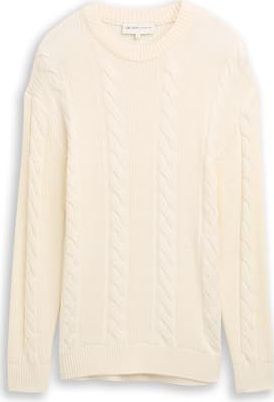 TOM TAILOR DENIM - Trui - Wit - Gebreide Truien