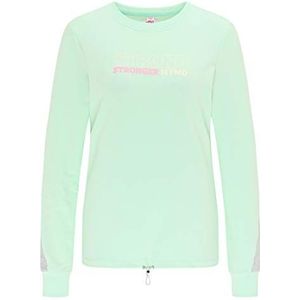 NALLY Dames sweatshirt 12609275-NA02, mint lichtgrijs, L, munt lichtgrijs, L