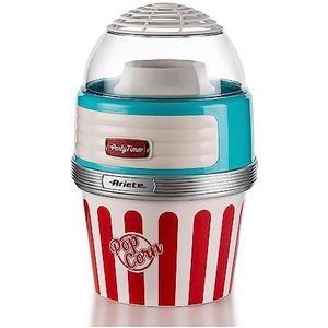 Ariete 2957 Pop Corn Maker XL, popcornmachine, 1100 W, hete lucht, 2 minuten, lichtblauw