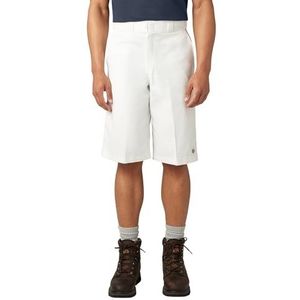 Dickies Heren Shorts 13 Inch Multi-Pocket Werk wit Maat: Sz 34