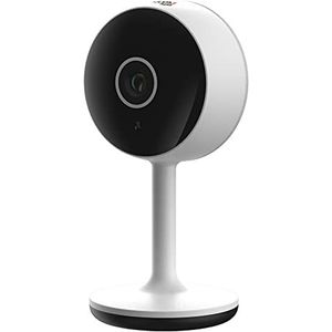 Beghelli Dom-e Mini-bewakingscamera voor binnen, WLAN, 1080p (FullHD) met bewegingsmelder, nachtzicht, bidirectionele audio en app voor iOS/Android, wit