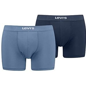 Levi's Monochromatische boxershorts voor heren, Blue Combo, XL