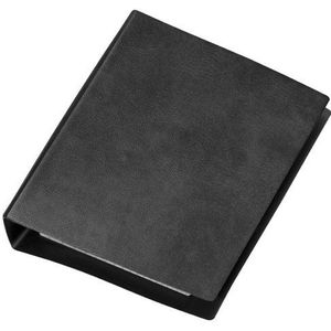 Veloflex 1164280 zakringboek, zakboek, ordner DIN A6, 4-ringmechaniek, met 50 vellen geruit, zwart