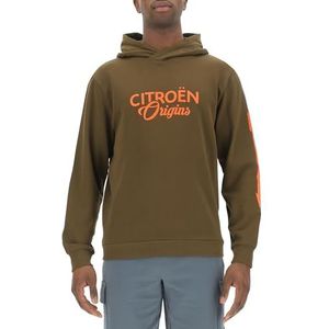 CITRO�ËN O103071-M050 Hoodie Origins Large Print & Sullaic Pfeil C24S Heren Donkerbruin Maat XXL