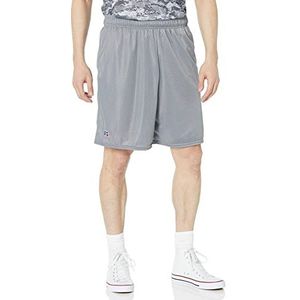 Russell Athletic Heren Mesh Short met zakken, Staal, S