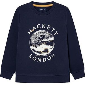 Hackett London Sweatshirt met ronde hals voor jongens, Blauw (zwart), 3 jaar