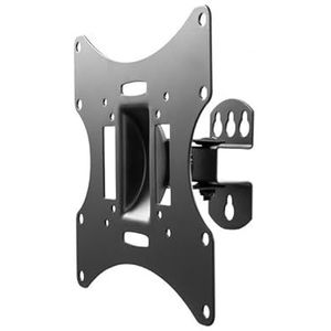 TV-beugel met zwarte arm voor beeldschermen van 58,4 cm tot 106,7 cm (23 tot 42 inch), hoekverstelling, ideaal voor thuis en op kantoor.