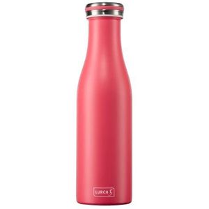 Lurch 240934 thermosfles voor warme en koude dranken van dubbelwandig roestvrij staal, 0,5 l, roze