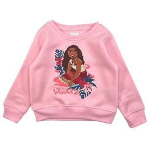 Disney Sweatshirt met capuchon Vaiana voor meisjes, Roze, 24 Maanden