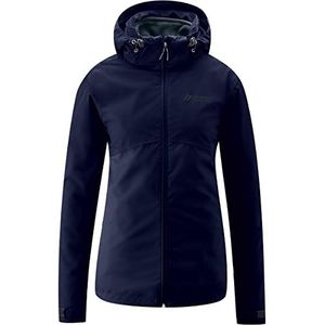 Dames - Wandeljack - Donkerblauw - 100% Polyester - Waterdicht Met Capuchon