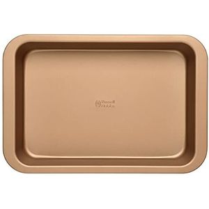 Russell Hobbs RH01689GEU7 Opulence 36 cm Carbon Steel Roaster, Oven Roasting Baking Tray, Non-Stick Surface, Easy Clean, Stylish Design, Perfect For Sunday Roasts, Meat Joints & Vegetables, Gold