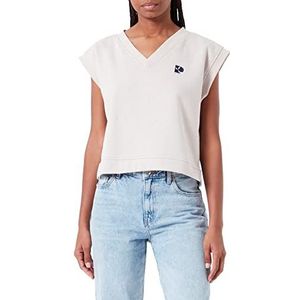 TOM TAILOR Denim Dames sweatpullunder 1032948, 30224 - Cloud Grey Melange, XL