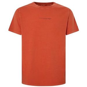 Pepe Jeans Dave T-shirt voor heren, Oranje (Verbrande Oranje), M