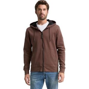 Tom Tailor - Capuchonsweatvest - Bag brown - Met Capuchon